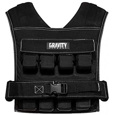 Gravity Fitness Weighted Vest 15kg 20kg Fully Adjustable. Calisthenics Crossfit Strength Training Home and Commercial Use.