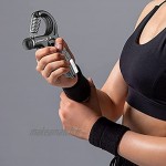 5-60 kg Hand Grip Musculation,Hand Grip Ajustable avec Comptage,Avant Bras Musculation pour Renforcer L'exercice de Prise Main et D'avant-bras,Entraînement du Poignet,Entraînement des DoigtsNoir