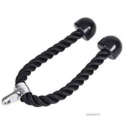 Alomejor Fixation de câble Tricep Rope Cable Attachment Machine de Musculation Push Pull Press Cable Attachment pour Sports Fitness<BR ><BR >