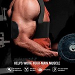 Isolateur de Biceps Haute Performance pour Bras Biceps et Triceps,pour Le Renforcement du Corps et La Musculation Musculaire,pour Haltérophilie Haltères Soutien équilibré noir