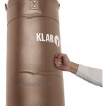 Klarfit Big Punch Sac de Boxe combiné à Une Barre de Traction Grande Zone de Frappe de 80 x 30 cm Charge maximale de 350 kg entraînement à Domicile matériel de Montage Noir ou Marron
