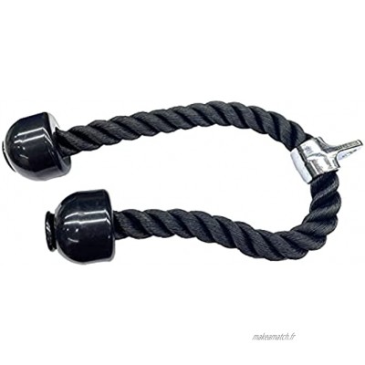 DSFSAEG Corde à triceps de 69,8 cm avec câble de fixation pour machine de fitness corde en nylon avec revêtement très résistant