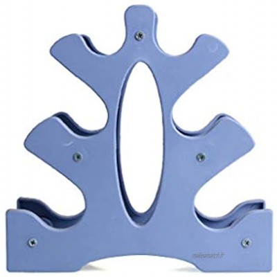 Kiter Support d'haltères 3-Tier Haltérophilie Rack Stands Haltère Haltérophilie Porte-haltère Support Sol Accueil Exercice Accessoires Color : Blue Taille : 3 Tier