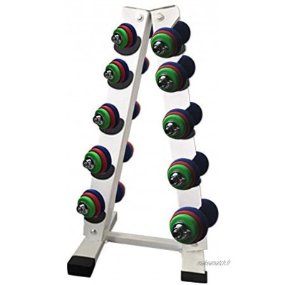 Support d'haltères A-Frame support d'haltères robuste à 5 niveaux support de poids pour gym à domicile
