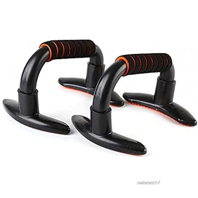 1 paire de barres de traction pour exercices de musculation à la maison équipement de fitness entraînement des muscles abdominaux couleur : orange
