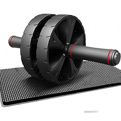 Ensemble de corde à roulettes pour entraînement de fitness à domicile entraînement des muscles abdominaux entraînement en intérieur simulateur de mouvement couleur : noir