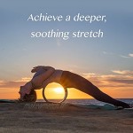 pete's choice Roue de yoga avec eBook et sangle de yoga – Accessoire d'équilibre de yoga confortable et durable | Augmente la flexibilité | Kit de yoga idéal pour la maison