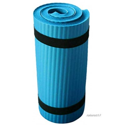 Petty Well Yoga Mat Tapis de fitness épais et antidérapant 15 mm bleu