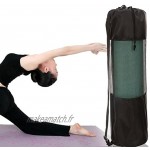 Quanjucheer Sac de yoga portable utile pour pilates en nylon avec sangle réglable