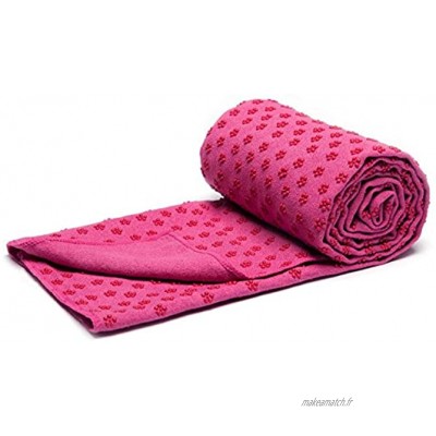 Quick Dry antidérapant Yoga Serviettes avec Sac de Transport en Maille Extra Long 62 x 183cm Dot Grip Bikram Yoga Serviette