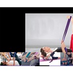 Flybloom Sangle Extensible de Yoga Sangle Extensible de Yoga pour Hommes et Femmes avec Anneau en D réglable Violet foncé