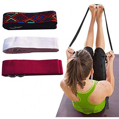 YuoungYuan Sangle Yoga Yoga Sangle Yoga Belt Strap Cotton Yoga Straps and Belts Buckle Yoga Strap Yoga Strap Cotton Belt Cotton Adjustable Yoga Belt