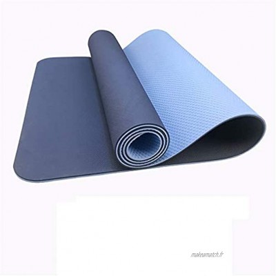JOMSK Équipement d'entraînement Tapis de Yoga Pilates pour Tapis de Yoga Vert 6 mm Color : The White is Orange Size : Double Layer