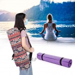 Changor Multi-Fonctionnel Yoga Tapis Sac Exercer Yoga Tapis avec Épaule Sangle Ajustable Épaule Sangle Toile pour Aptitude
