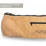 Myga RY1274 Sac de transport en liège pour tapis de yoga – Sac de yoga en liège naturel avec sangles de transport réglables