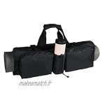 Sac de yoga sac multifonctionnel de capacité sac de support d' exercice avec poches 50x57cm équipement extérieur sac extérieure
