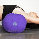 DiMonde Bolster Yoga | Yin Yoga restauratif méditation Relaxation | Rembourrage en kapok | Housse Amovible et Lavable en Coton Bio | Poignée de Transport | 65 x 23 cm