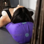 DiMonde Bolster Yoga | Yin Yoga restauratif méditation Relaxation | Rembourrage en kapok | Housse Amovible et Lavable en Coton Bio | Poignée de Transport | 65 x 23 cm