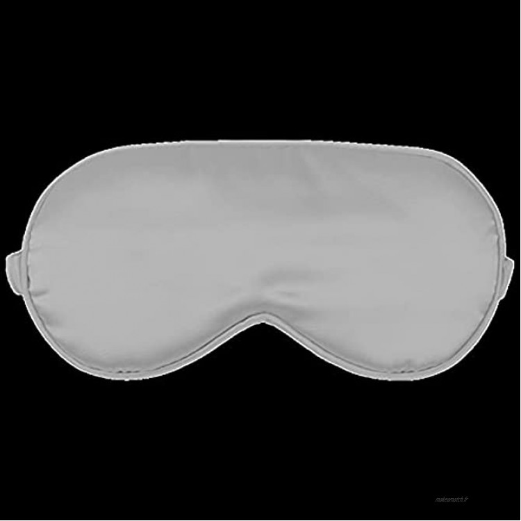 HGBHUIN Bandeau Masque de Couchage de Soie 3D Couverture de Masque d'oeil de Masque de l'oeil Soft Masque Portable Portable Voyage Protéger de la lumière Color : Gray