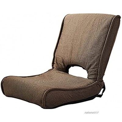 SXTYRL Chaise De Sol Pliable Chaise De Méditation Multifonctionnelle Chaise De Canapé De Jeu pour Gymnase Adultes Plancher Épais Color : Brown