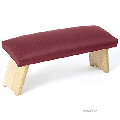 Tabouret de méditation tabouret de méditation d'exercice table de méditation pliante tabouret à genoux en bois avec charnière de verrouillage tabouret de yoga à jambe oblique avec coussin