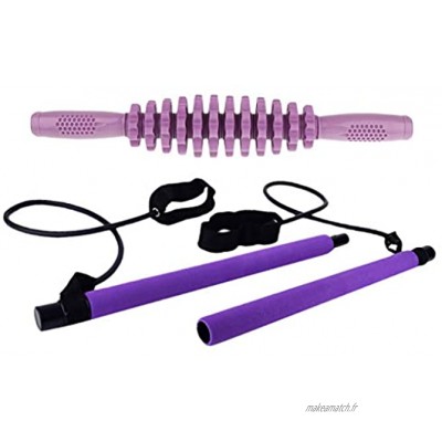 Harilla Pilates Bar Kit Accueil Massage Musculaire Rouleau Tube Exercice Butt Force Trainer