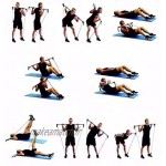 Kit Pilates Barre LIrtable Bâton Pilates Yoga Multifonctionnel avec banl'équipement Musculation LIur Adapted Women in Yoga Stretch Twist redressement Assis