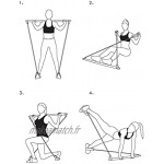 NASTON Kit de Barre de Fitness Pilates pour entraînement Portable à Domicile équipement de Musculation de Base pour Le Yoga accroupi de Remise en Forme du Corps,Bleu
