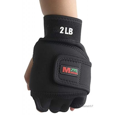 Gants lestés gants d'exercice gants de fitness gants de boxe lestés gants d'entraînement avec support de poignet pour la gym la boxe le cross training