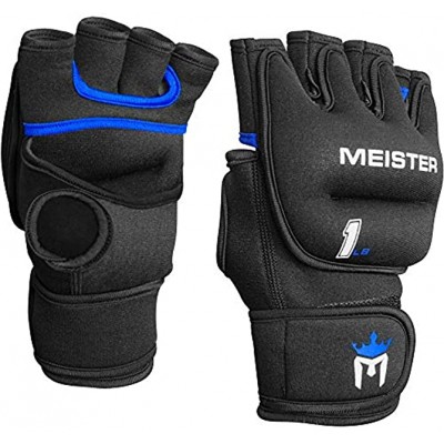 Meister Elite Paire de gants lestés en néoprène pour cardio et mains lourdes 1 kg x 2
