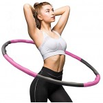 WATSABRO Fitness Exercise Hoop pour la perte de poids et le massage un cerceau détachable de 7 à 8 pièces pour le fitness l'entraînement le bureau ou les contours des muscles abdominaux