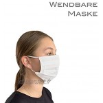 BaF Masque en Tissu 100% Coton Lavable OEKO-TEX 100 Lot de 2 Set Pack double Masque Buccal et Nasal Réutilisable