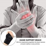 Lot de 2 sangles de compression au poignet et bandage au poignet Bandage au poignet de sport pour le fitness l'haltérophilie la tendinite l'arthrite du canal carpien le soulagement de la douleur