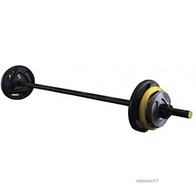 ZIVA Classic Set Body Pump complet barre 140 cm disques 2 x 5 kg 2 x 2,5 kg 2 x 1,25 kg entraînement à la maison gym fitness