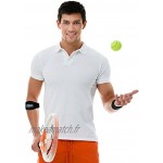 Simien Lot de 2 Bracelets anti-épicondylites pour joueurs de tennis et golfeurs pour soulager la douleur du coude avec coussinet à compression bandeau de poignet et ebook