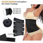 SOFACTY Snatch Me Up Bandage Wrap Invisible Wrap Waist Trainer Tape Adjustable Comfortable Back Braces Corset Trimmer Body Shaper Belt for Lower Back Pain Relief for Women Plus Size,Marron,6m