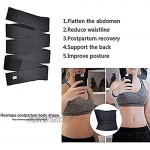 SOFACTY Snatch Me Up Bandage Wrap Invisible Wrap Waist Trainer Tape Adjustable Comfortable Back Braces Corset Trimmer Body Shaper Belt for Lower Back Pain Relief for Women Plus Size,Marron,6m
