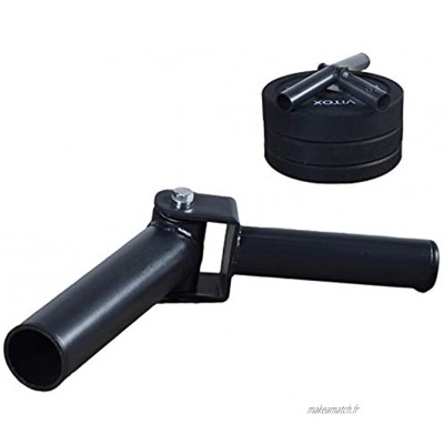 Barbell T-Bar Row Plate Post Landmine Supports de Plaque de Poids pour Les Exercices du Dos Facile à Installer Ajustement des Barres Olympiques de 2"50 Mm Noir