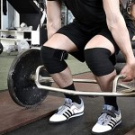 Lot de 2 genouillères avec fermeture Velcro 200 cm – Bandages pour genou professionnels pour haltérophilie culturisme Powerlifting Crossfit & Fitness – pour hommes & femmes