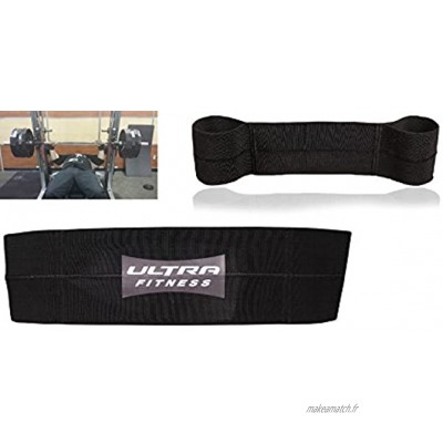Ultra Fitness® Sangle pour développé couché au design professionnel harnais pour haltérophilie musculation entraînement physique entraînement aux poids entraînement de force