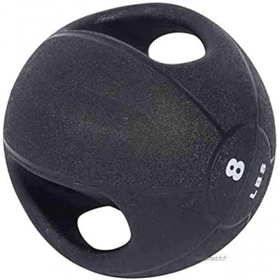 Médecine Ball Agyh Caoutchouc Binaural Hommes S et Femmes S Training Formation Formation Formation Aérobic Formation Fitness Ball 8LB 3 6kg