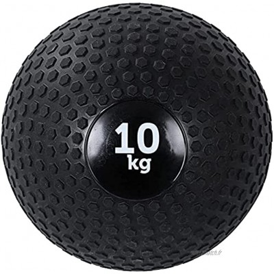 Médecine Ball Agyh Slam Ball Cross Entraînement Core Formation Jouant Entraînement Ballon Texture Texture Noir Stretch Fitness Ball Taille: 8kg 17 6lb-9kg 19.8lb