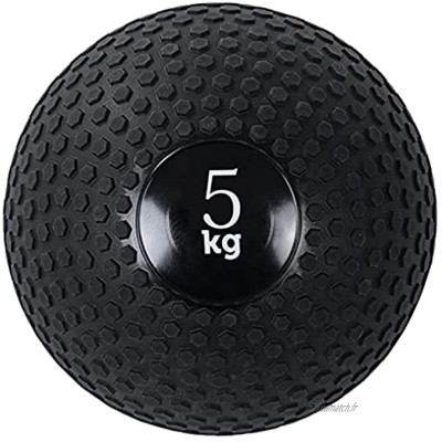 Médecine Ball Agyh Slam Ball Cross Entraînement Core Formation Jouant Entraînement Ballon Texture Texture Noir Stretch Fitness Ball Taille: 8kg 17 6lb-5 kg 11lb