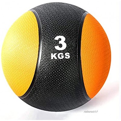 Médecine Balls Ballon D'entraînement pour La Condition Physique Adulte Exercice D'aérobie Extérieure Equipement De Formation De Sports D'entraînement Sportif 3kg 6,6lbs